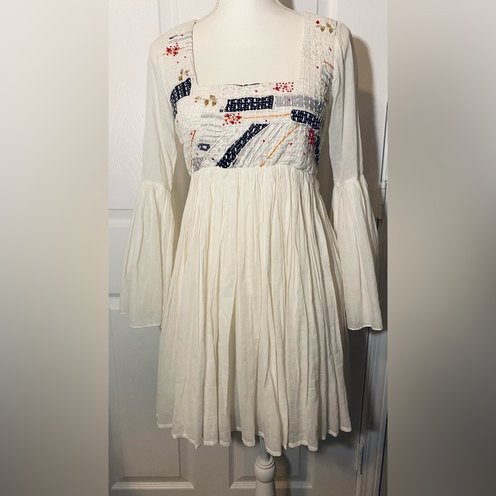Show Me Your Mumu Off White Gauze Midi Dress Size XS